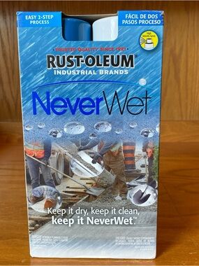 Rust-Oleum 14oz NeverWet Liquid Repelling Treatment 2 Step Aerosol Kit 2013 Open